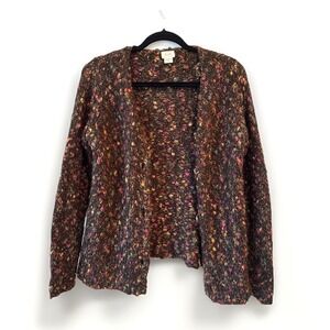 Alps Alpaca Blend Cardigan Womens M Boho Artisan Cottagecore Cozy Chunky Hippie